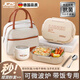 JCZS德國316不銹鋼保溫飯盒學(xué)生專(zhuān)用分格飯盒上班族微波爐加熱餐盒 米色2格+手提保溫袋