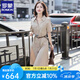 羅蒙（ROMON）歐貨高級(jí)感連衣裙女2025夏季新款時(shí)尚氣質(zhì)OL收腰顯瘦襯衫裙女子潮 卡其色 S （建議100斤以?xún)?nèi)）