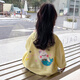 靚貝城堡女童外套春秋2025新款女孩寶寶洋氣時(shí)髦休閑開(kāi)衫兒童春裝薄款上衣 黃色 110