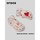 卡駱馳（crocs）卡駱馳厚底云朵洞洞鞋時尚百搭戶外沙灘鞋女鞋206750 石英粉-6UR含智必星 37 (230mm) 37-38