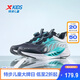特步（XTEP）【氫風(fēng)8.0護(hù)足跑鞋】兒童童鞋透氣旋轉(zhuǎn)扣跑鞋 黑/極光綠 37