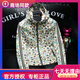 酷奇歐洲站男士連帽青年休閑印花潮牌夾克春秋季時(shí)尚衣服長(cháng)袖外套男 白色 XL