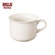 無印良品（MUJI）米瓷 杯子 水杯 咖啡杯 家用 簡約 約330ml 4S