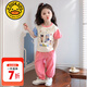 G.DUCKKIDS小黃鴨童裝哪吒衣服女童套裝夏季2025新款兒童夏裝小女孩短袖短褲 粉色哪吒敖丙套裝aieokgm 120 建議5~6歲【110-120cm】cm