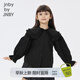 jnby by JNBY[花邊領(lǐng)]江南布衣童裝春襯衫翻領(lǐng)荷葉邊公主風(fēng)女童兒童1N2213190 001本黑 150 cm