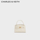 CHARLES&KEITH鱷魚紋凱莉包手提包斜挎包包女包生日禮物七夕禮物CK2-50270880-1