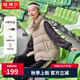 坦博爾羽絨服女輕薄羽絨馬甲時尚立領(lǐng)背心短款外套TD238006 奶茶棕 M (165)