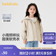 巴拉巴拉童裝兒童外套女童2024秋裝小童寶寶可愛連帽加絨上衣208324105004