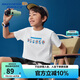 Skechers斯凱奇哆啦A夢聯(lián)名款 男女童夏季純棉透氣限定短袖L325K070