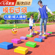 摸石頭過河道具瑜伽磚磚頭泡沫磚 【橙色】3個裝 【握感舒適 輕便耐用】