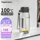 特百惠（Tupperware）樂趣550ML塑料杯夏季男女學(xué)生便攜運(yùn)動水杯子大容量雙飲口 都市灰