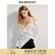 MAXRIENY精致日常感撞色黑白條紋襯衫女25夏款小眾設計感襯衣上衣 黑白條紋 M