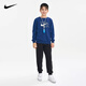 NIKE 3BRAND 耐克兒童套裝男女童裝 2025秋季新款衛(wèi)衣褲子長(zhǎng)袖兩件套 靛藍(lán)色 【親膚舒適】 160 /L 【建議身高152-158cm】