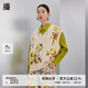 播碎花羊毛衫馬甲女商場(chǎng)同款秋冬新款寬松復古毛衣BDQ3SD0451 O24香檳色花 M
