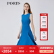 PORTS寶姿春夏新品女裝正常小領(lǐng)型無袖中長(zhǎng)連衣裙LM8D194MWB014 GALACTICA BLUE S (4)