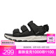 斯凱奇（Skechers）男子輕便戶外休閑運(yùn)動(dòng)鞋耐磨魔術(shù)貼春夏涼鞋透氣沙灘鞋 BKW 黑色/白色 42