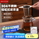 美廚（maxcook）304不銹鋼茶漏 過(guò)濾網(wǎng)濾茶器茶濾泡茶器茶隔茶葉茶水分離MCPJ7107