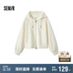 森馬（Semir）外套女顯瘦插肩袖夾克ins秋寬松字母連帽衣服休閑風(fēng)107524108099