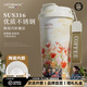 Lizclaiborne夏日花語高顏值保溫保冷杯女士陶瓷咖啡杯車載水杯畢業(yè)禮物送老師 【郁金香】三飲咖啡杯500ml陶瓷