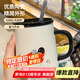 拜杰馬克杯陶瓷杯子大容量咖啡杯陶瓷杯禮物水杯茶杯袋蓋帶勺420ML