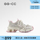 GG-CC【徐若晗同款】幻夜粒子夏季新款做舊厚底老爹鞋網(wǎng)鞋子女G25S9709 粉色 36