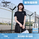 BOY LONDON夏女士短袖經(jīng)典logo簡約純色修身顯瘦T恤W01001 黑色 M
