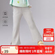 笛莎童裝女童褲子2025夏季女寶涼感微喇褲 淺灰 140