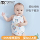 莫代爾嬰兒純棉肚兜男女幼兒寶寶護(hù)肚子神器春秋夏新生兒雙層睡覺(jué)防著涼 2件 藍(lán)牛+藍(lán)虎2件裝 80cm (12-24月)雙層