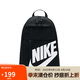 耐克（NIKE）男女雙肩包背包 旅行包書包休閑包DD0559-010 黑白
