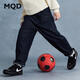 馬騎頓（MQD）男童25秋新款街潮穿搭彎刀褲水洗香蕉褲牛仔褲 原牛仔色 160