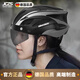 JCZS德國品牌自行車騎行頭盔一體成型男女山地公路夏季安全帽 純黃風(fēng)鏡暢享版 均碼