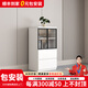 愛沐歌【包安裝】實(shí)木電視柜落地茶幾組合客廳2025新款儲(chǔ)物柜電視機(jī)柜 0.6m【玻璃矮柜】