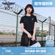 BOY LONDON夏女士短袖經(jīng)典logo簡約純色修身顯瘦T恤W01001 黑色 M