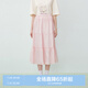 樂町韓系甜美蛋糕長裙少女感純棉半身裙基礎(chǔ)好穿長裙 粉色（現(xiàn)貨） XS