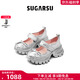 SugarSu陳小紜吳謹(jǐn)言同款|酥履25春季厚底芭蕾舞增高瑪麗珍單鞋女 銀色 38