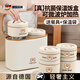 MGXEK德國保溫飯盒上班族新款可微波爐加熱陶瓷內(nèi)膽便當提桶帶飯菜神器 【升級加厚】 500ml*2