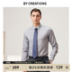 By Creations柏品DP免燙商務(wù)襯衫男職業(yè)正裝易打理純棉白襯衫抗皺休閑長袖襯衣 標(biāo)準(zhǔn)領(lǐng)-灰色-牛津紡 40