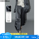 COCOBELLA[100%醋酸]肌理褶皺西褲寬松鐮刀褲休閑褲PA7016-2 灰藍(lán) S