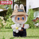 【現(xiàn)貨】拉布布瑪特搪膠毛絨公仔掛件(春天野在家)潮玩新加坡版本 labubu拉布布（春天野在家）潮玩 （新加坡版本）瑪特搪膠毛絨玩具