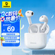 倍思E3 國家補(bǔ)貼 真無線耳機(jī) 佩戴舒適半入耳藍(lán)牙5.4 音樂運(yùn)動(dòng)耳機(jī)低延遲適用蘋果華為小米 白色