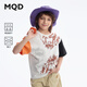 馬騎頓（MQD）【吸濕速干】MQD童裝兒童t恤夏季新款寬松男童短袖寶寶圓領上衣 本白 160