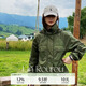 FAIRFAFO林肉肉【連帽夾克外套】軍綠色工裝外套女2025新款早秋拉鏈上衣 綠色 S 155/80A
