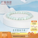 六福珠寶七夕禮物翡翠小圓珠手串女款轉(zhuǎn)運(yùn)珠手鏈 