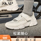 圣伽步（Skap）瑪麗珍鞋女士透氣軟底英倫風單鞋 米白 【偏大一碼】 37