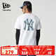 NEW ERA紐亦華MLB短袖男女同款夏季運(yùn)動(dòng)T恤情侶NY圓領(lǐng)短袖13546477-L