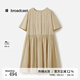 播優(yōu)雅輕奢連衣裙女25夏季新款褶皺圓領(lǐng)氣質(zhì)連衣裙DDS2LD5909 O10若米 M