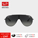 雷朋（RayBan）太陽鏡法拉利款單片式漸變鏡片潮流前衛(wèi)百搭男女墨鏡0RB3597禮物 002/11黑色鏡框灰色漸變鏡片 尺寸33