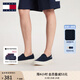TOMMY JEANS【輕便船鞋】25春夏男裝棉質(zhì)懶人一腳蹬運動鞋休閑鞋帆布鞋 【01366】藏青色C1G 42