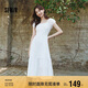森馬（Semir）連衣裙女白月光氣質(zhì)溫柔夏季2025蝴蝶結(jié)優(yōu)雅U領(lǐng)長(zhǎng)裙109325114004