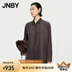 JNBY/江南布衣秋冬新品襯衫女薄款靜奢優(yōu)雅寬松長袖H型5O7210690 206/深褐 M